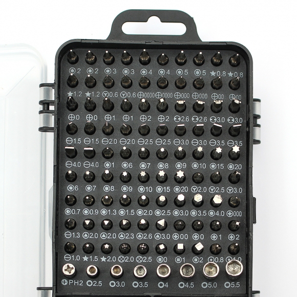 115종 올인원 정밀드라이버 수리키트(블랙 그레이)
