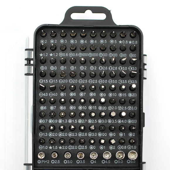 115종 올인원 정밀드라이버 수리키트(블랙 블루)