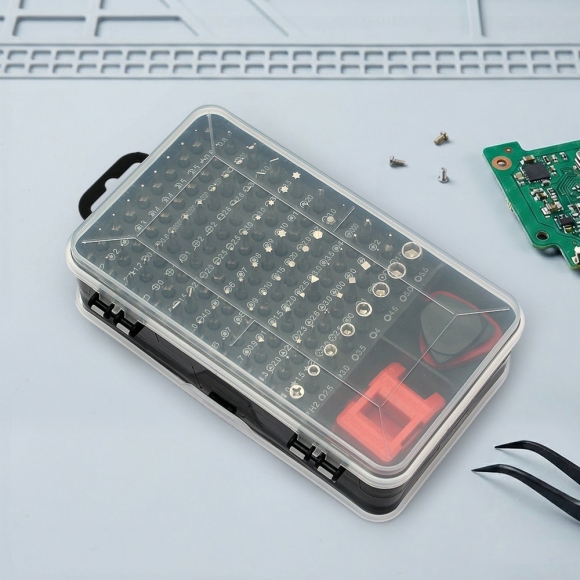 115종 올인원 정밀드라이버 수리키트(블랙 레드)