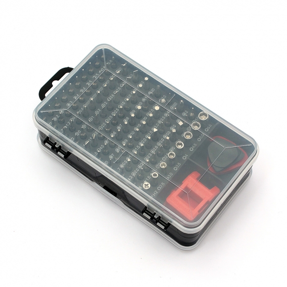 115종 올인원 정밀드라이버 수리키트(블랙 레드)