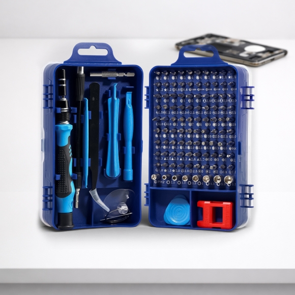 115종 올인원 정밀드라이버 수리키트(블루)