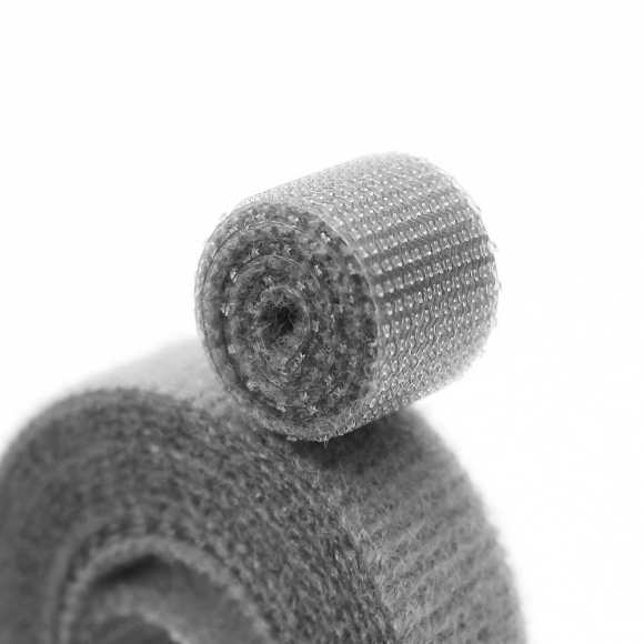 탈부착 테이프 케이블타이 10p세트 (10mmx1m) (그레이)