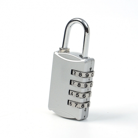 [영달철물] 넘버락 4자리 번호 자물쇠(A) (실버) 