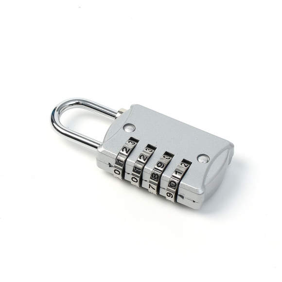 [영달철물] 넘버락 4자리 번호 자물쇠(A) (실버) 