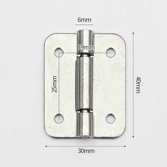 [영달철물] ST-PRO 소형 304 스텐 경첩 2세트(40x30mm) 