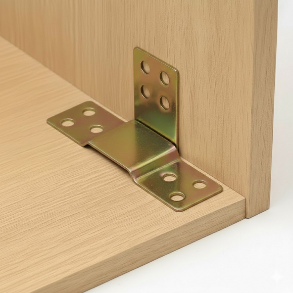 [영달철물] 탈착식 ㄱ자 커넥팅 브라켓 2세트(90mm) 