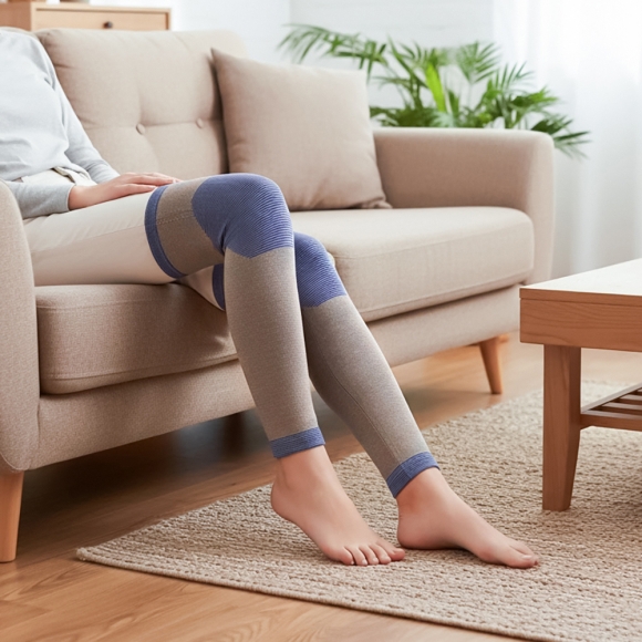 1p 바디온 롱 무릎 보온 보호대(M) (블루)