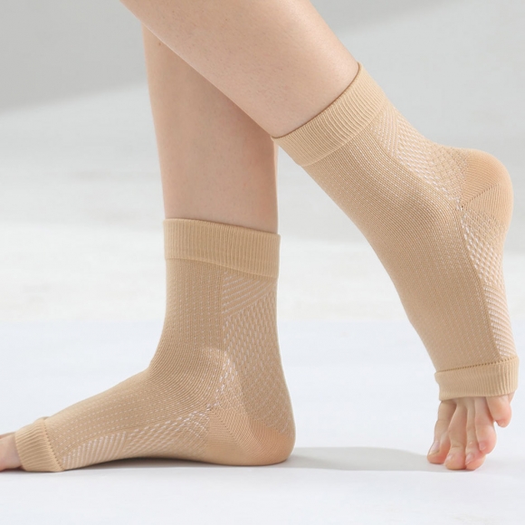 슬림픽스 탄력 발목 보호대 2p세트(XS-S) (베이지)