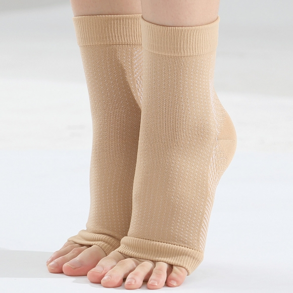 슬림픽스 탄력 발목 보호대 2p세트(XS-S) (베이지)