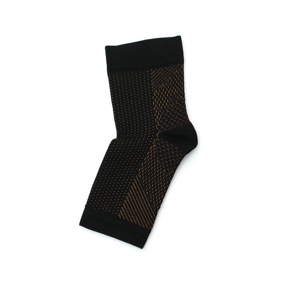 슬림픽스 탄력 발목 보호대 2p세트(XS-S) (블랙옐로우)