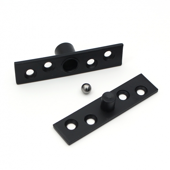 [영달철물] 제로스핀 360도 회전 스텐 경첩(블랙) (75.2mm)