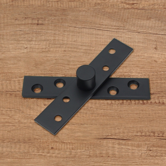 [영달철물] 제로스핀 360도 회전 스텐 경첩(블랙) (99.5mm)