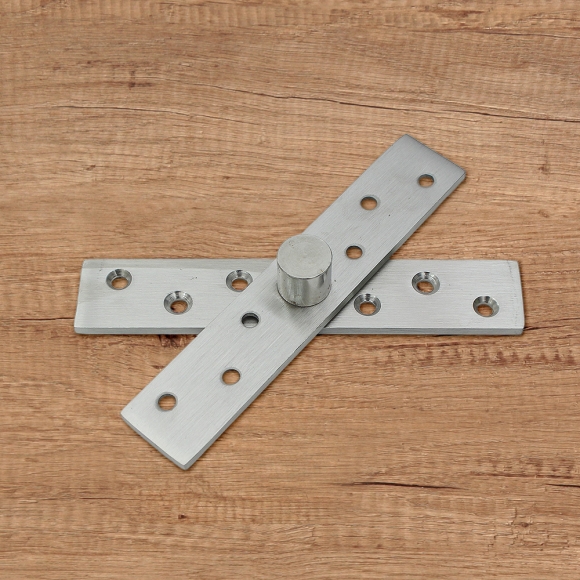 [영달철물] 제로스핀 360도 회전 스텐 경첩(실버) (150.2mm)