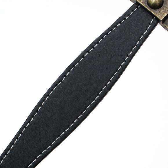 레더룸 가죽 가구 손잡이(128mm) (클래식 블랙)