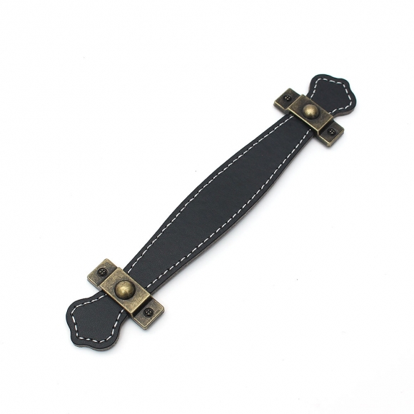 레더룸 가죽 가구 손잡이(128mm) (클래식 블랙)