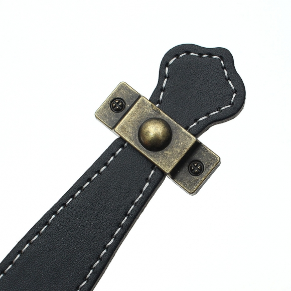 레더룸 가죽 가구 손잡이(128mm) (클래식 블랙)