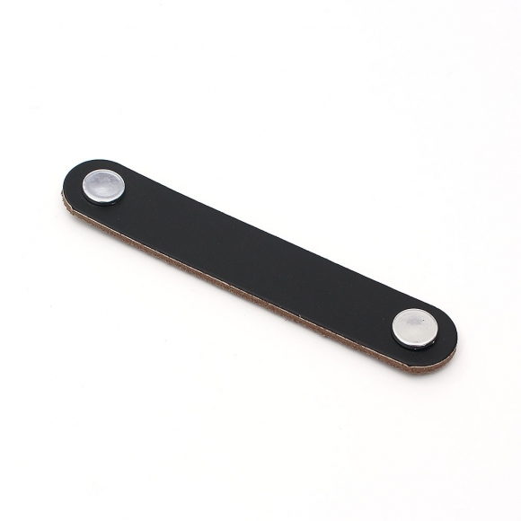 레더룸 가죽 가구 손잡이 2세트(96mm) (모던 블랙)