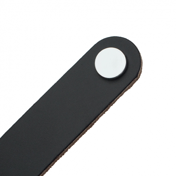 레더룸 가죽 가구 손잡이 2세트(96mm) (모던 블랙)