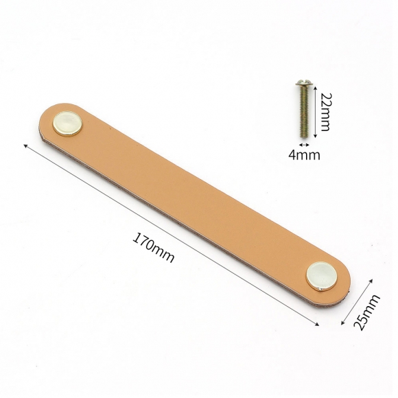 레더룸 가죽 가구 손잡이 2세트(128mm) (모던 베이지)