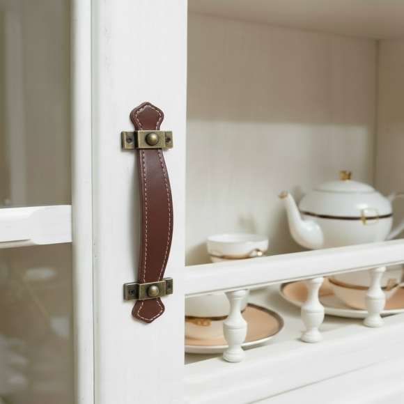 레더룸 가죽 가구 손잡이 2세트(96mm) (클래식 브라운)