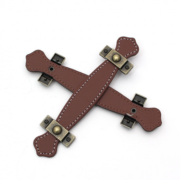 레더룸 가죽 가구 손잡이 2세트(96mm) (클래식 브라운)