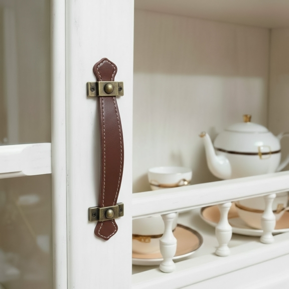 레더룸 가죽 가구 손잡이(128mm) (클래식 브라운)