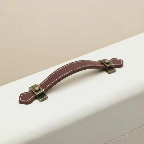 레더룸 가죽 가구 손잡이(128mm) (클래식 브라운)