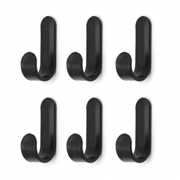 모던픽 접착식 벽걸이 후크 12p세트(블랙)