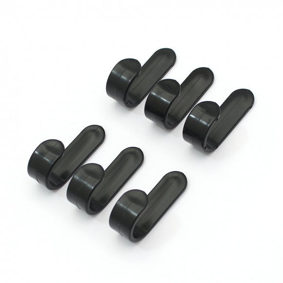 모던픽 접착식 벽걸이 후크 12p세트(블랙)