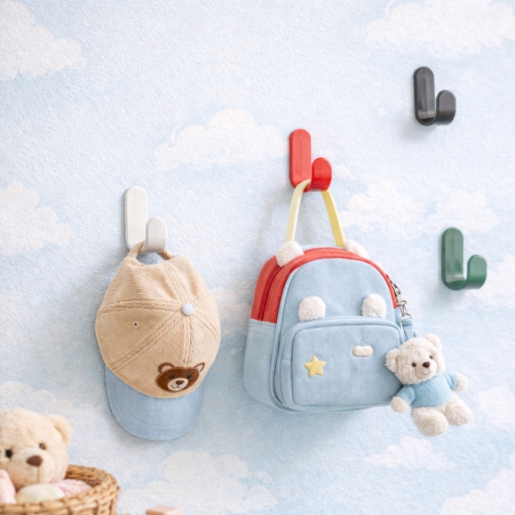 모던픽 접착식 벽걸이 후크 12p세트(믹스 컬러)