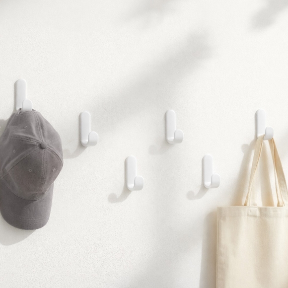 모던픽 접착식 벽걸이 후크 12p세트(화이트)