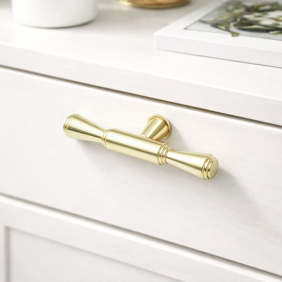 노르디아 골드 가구손잡이(1구) (클래식리본)