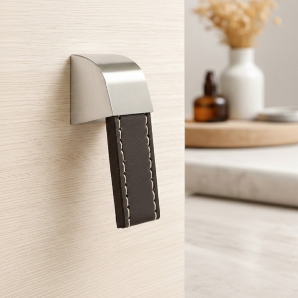 렛홈 가죽 가구손잡이(1구) (브라운)