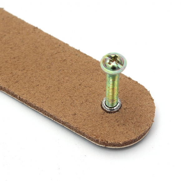 레더룸 가죽 가구 손잡이 2세트(128mm) (모던 블랙)