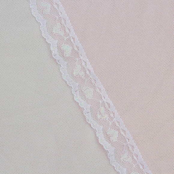 [리빙피스] 레이스 커튼형 침대 모기장 (120x200cm) (핑크)