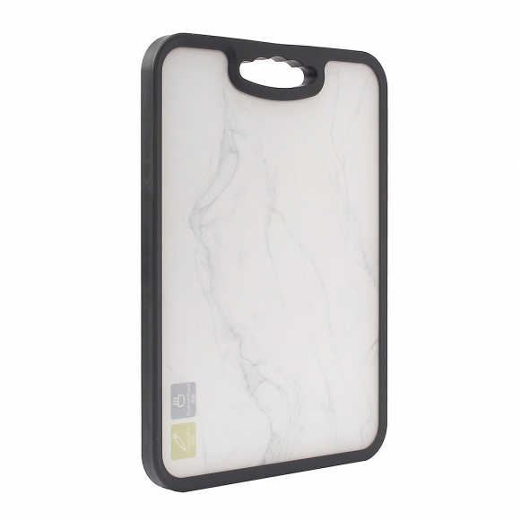 키친샵 PP 스텐 양면도마(마블화이트)