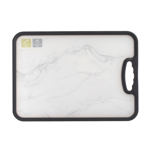 키친샵 PP 스텐 양면도마(마블화이트)