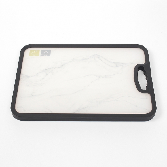 키친샵 PP 스텐 양면도마(마블화이트)