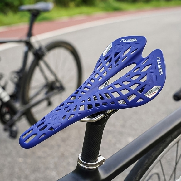 경량 레일형 자전거 안장(블루)