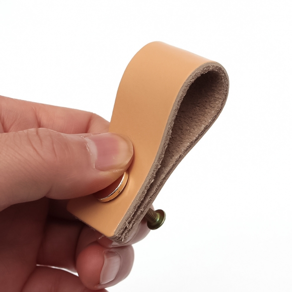 레더룸 가죽 가구 손잡이 3세트(1구) (스퀘어 베이지)