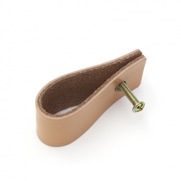 레더룸 가죽 가구 손잡이 3세트(1구) (스퀘어 베이지)