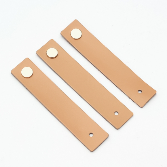 레더룸 가죽 가구 손잡이 3세트(1구) (스퀘어 베이지)