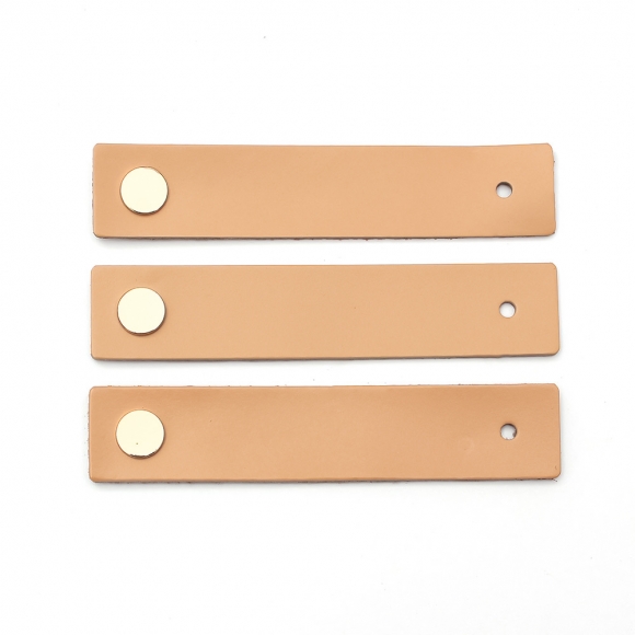 레더룸 가죽 가구 손잡이 3세트(1구) (스퀘어 베이지)