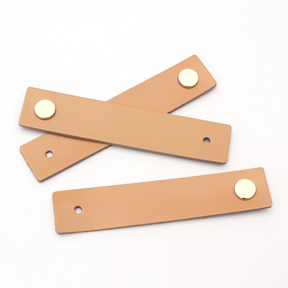 레더룸 가죽 가구 손잡이 3세트(1구) (스퀘어 베이지)