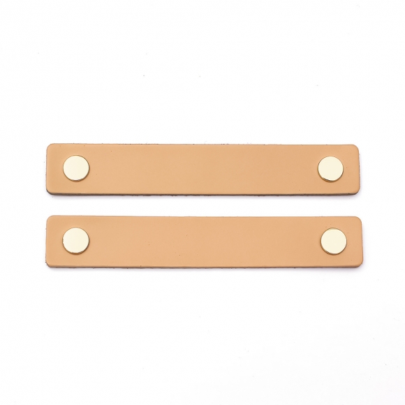 레더룸 가죽 가구 손잡이 2세트(128mm) (스퀘어 베이지)