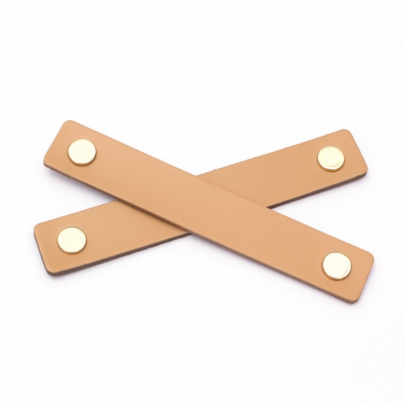 레더룸 가죽 가구 손잡이 2세트(128mm) (스퀘어 베이지)