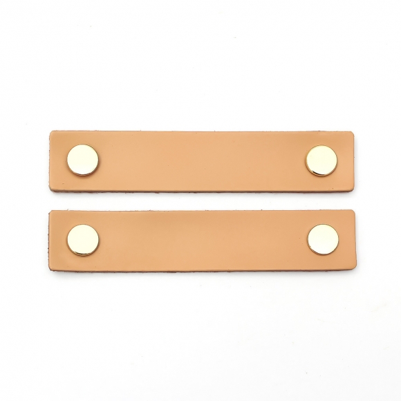 레더룸 가죽 가구 손잡이 2세트(96mm) (스퀘어 베이지)