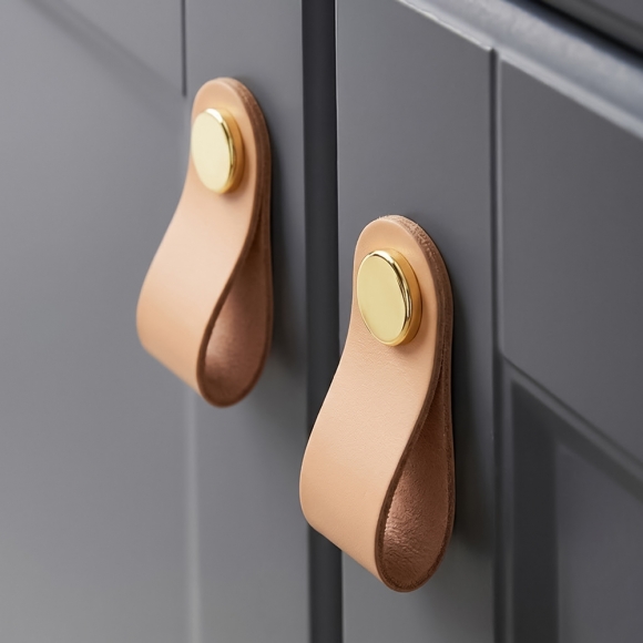 레더룸 가죽 가구 손잡이 4세트(1구) (모던 베이지)