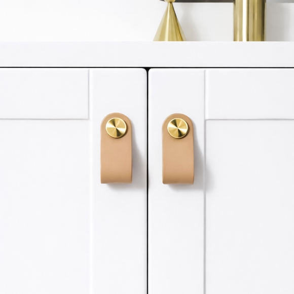 레더룸 가죽 가구 손잡이 4세트(1구) (모던 베이지)