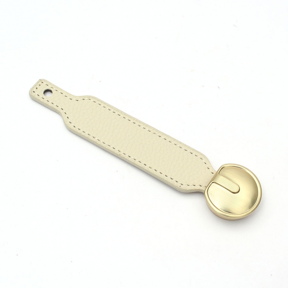 레더룸 가죽 가구 손잡이 3세트(1구) (커브 베이지)